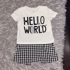 GAP Baby White Graphic Top